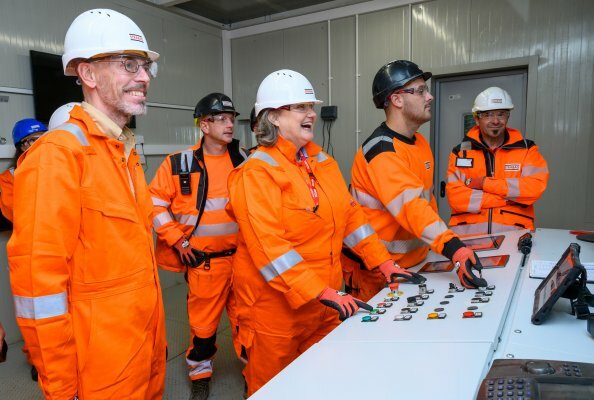  STRABAG factory in Hartlepool begins casting tunnel segments for HS2. 