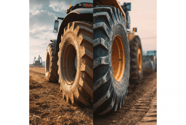 On fields, traction, soil protection, and long life matter most.