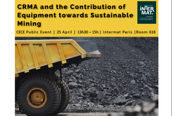 CECE Public Event Invitation: CRMA and the Contribution of Equipment towards Sustainable Mining