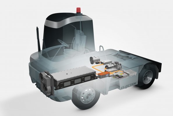 Volvo Penta’s electric driveline is being used to power electric terminal tractors
