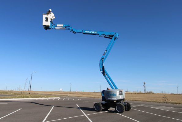 The Z-45 SUB is a purpose built mobile elevated work platform (MEWP). It is designed for substation work and other applications where an insulated device is needed but use of traditional bucket trucks is prohibitive due to size and maneuverability.