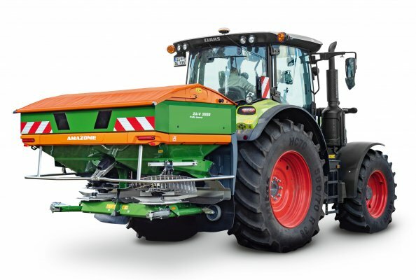 All the functions of the ZA-V Profis Control weigh cell spreader can be conveniently controlled with the new machine-specific AmaSpread 2 in-cab terminal.
