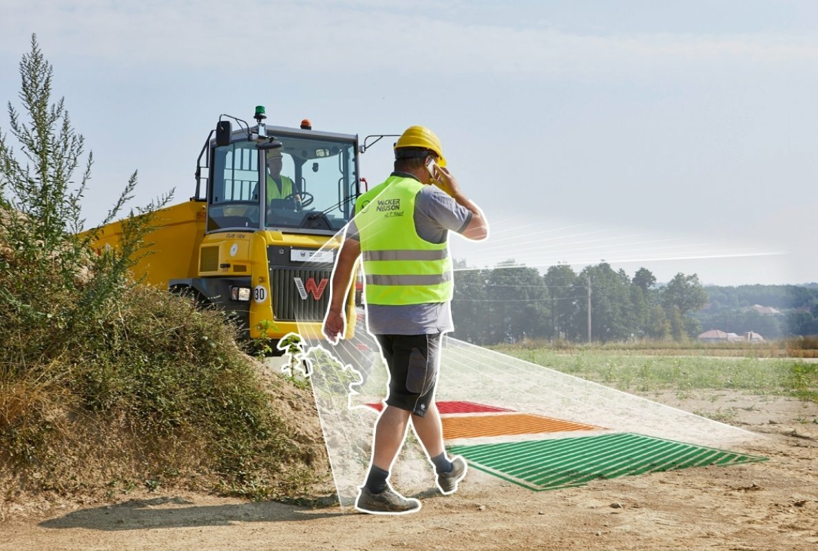 he DV125 Dual View from Wacker Neuson with Active Sense Control (ASC) assistance software detects obstacles in the machine's surroundings <br> IMAGE SOURCE: Wacker Neuson SE 