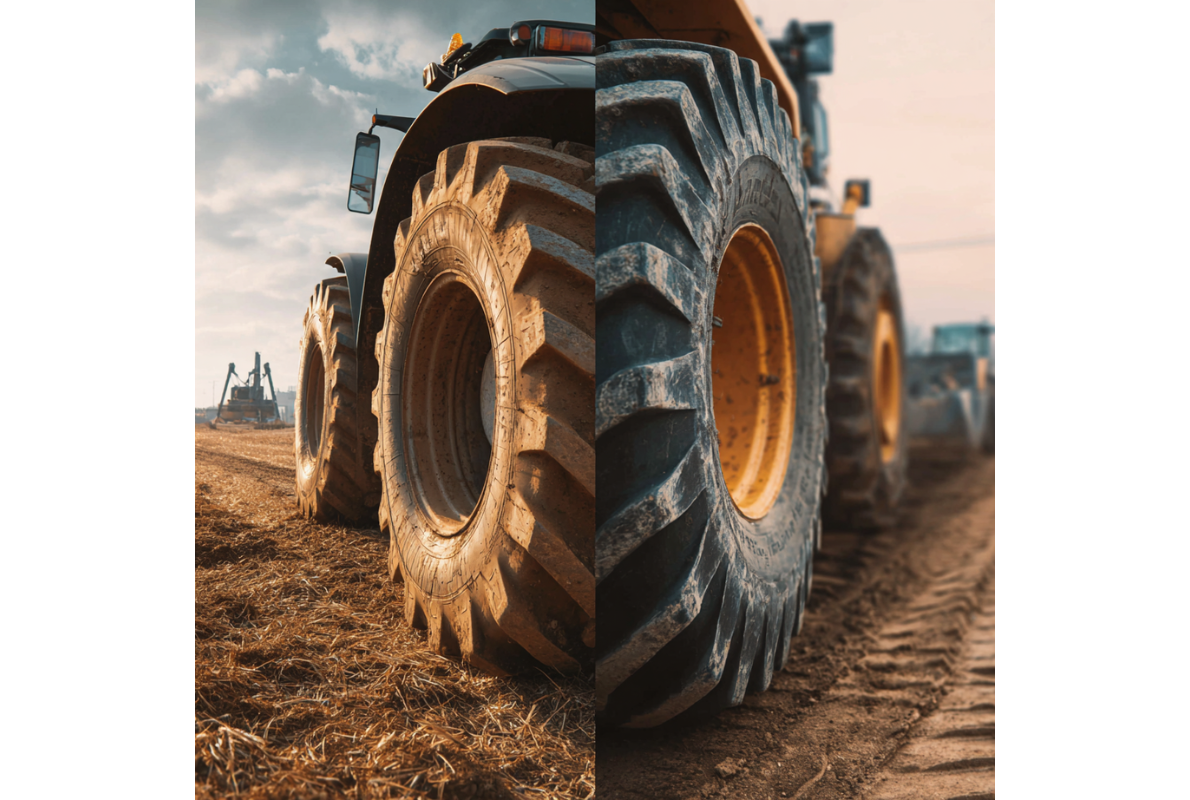 On fields, traction, soil protection, and long life matter most.