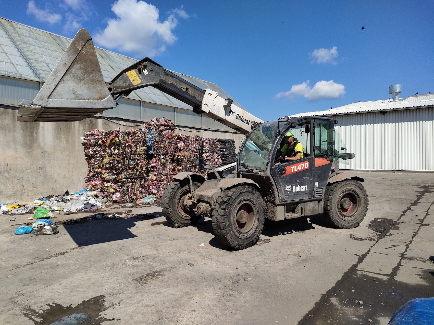 Three Bobcat Telehandlers for Waste Recycling in East Poland