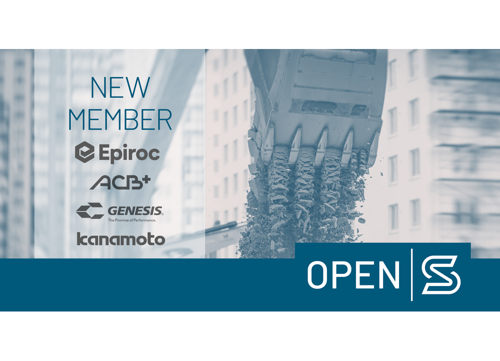 Attachments manufacturers Epiroc and Genesis Attachments and equipment rental company Kanamoto join the Open-S Alliance