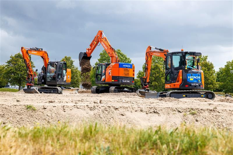 Hitachi Launches ZX135-7EB Electric Excavator for Urban Sites