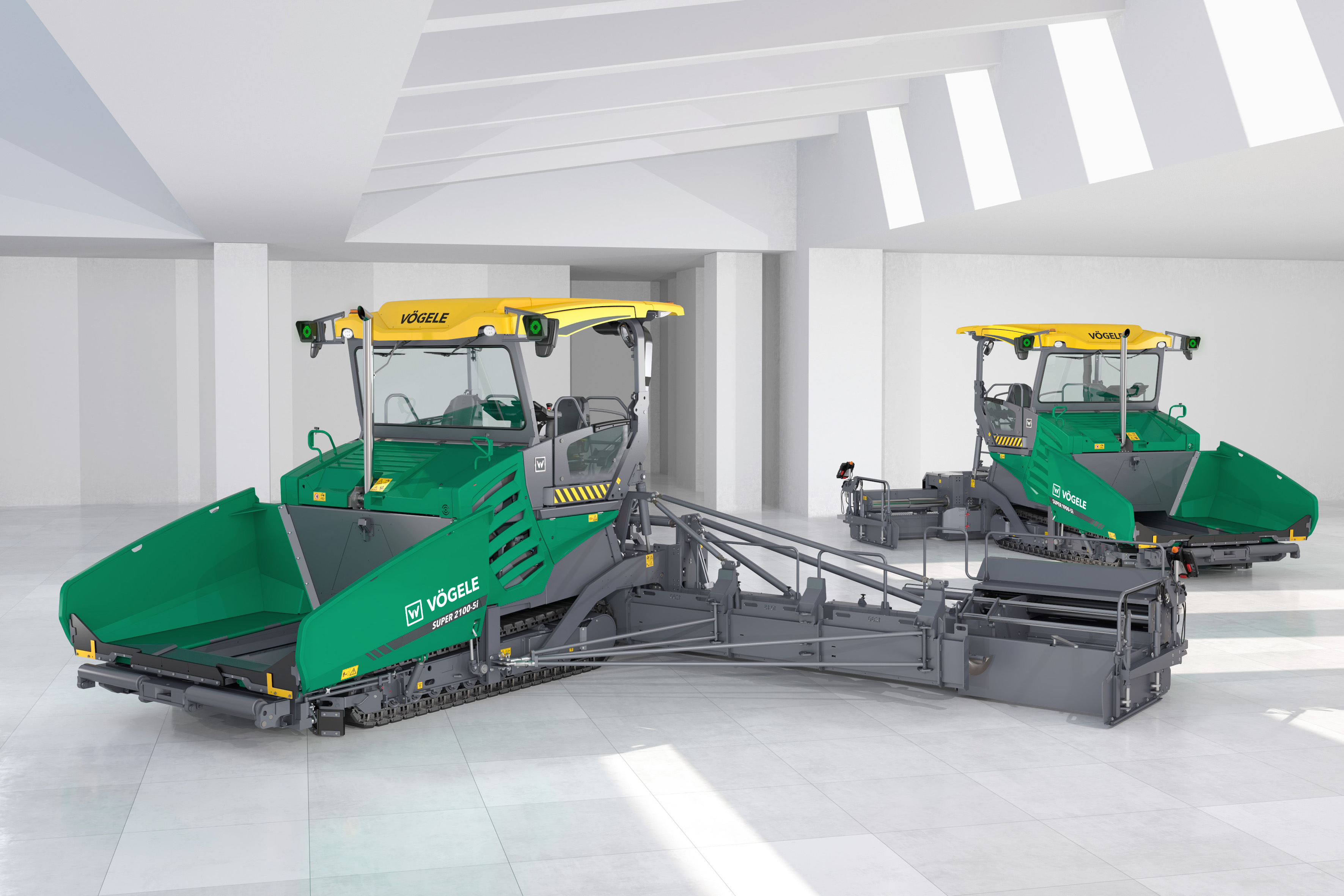 World premiere at Bauma 2022: the SUPER 1900-5(i) and SUPER 2100-5(i) Highway Class pavers from Vögele.