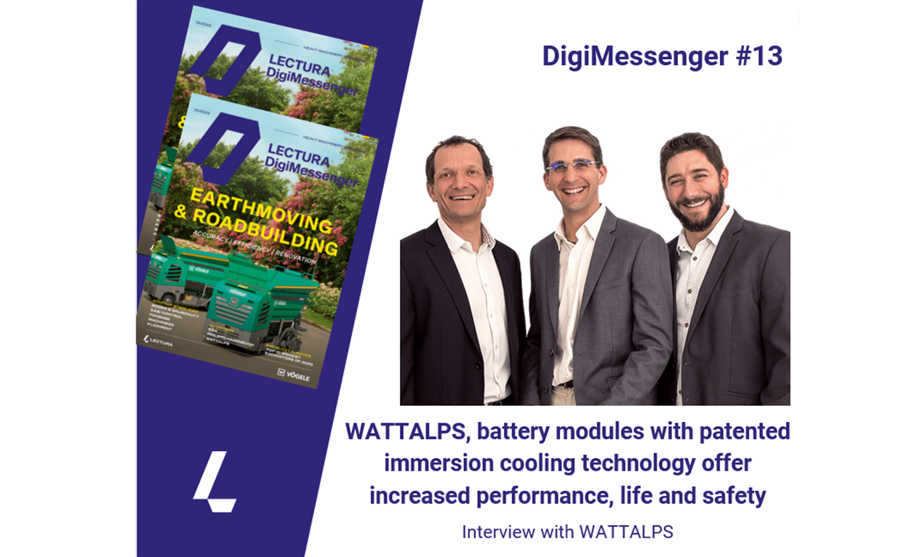 WATTALPS, battery modules with patented immersion cooling technology offer increased performance, life and safety