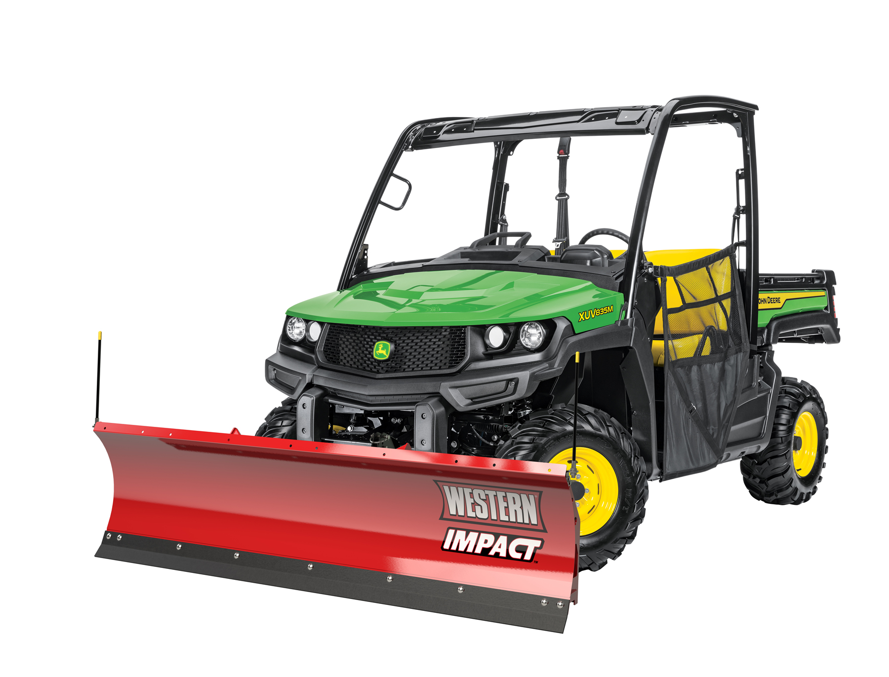 Western Impact snow plough on John Deere Gator <br> Image source: John Deere Walldorf GmbH & Co. KG