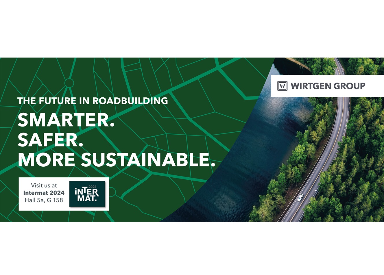 The Wirtgen Group’s appearance at Intermat 2024 focuses on environmentally-compatible technologies, solutions and applications that contribute to the reduction of CO2 emissions in road construction. 