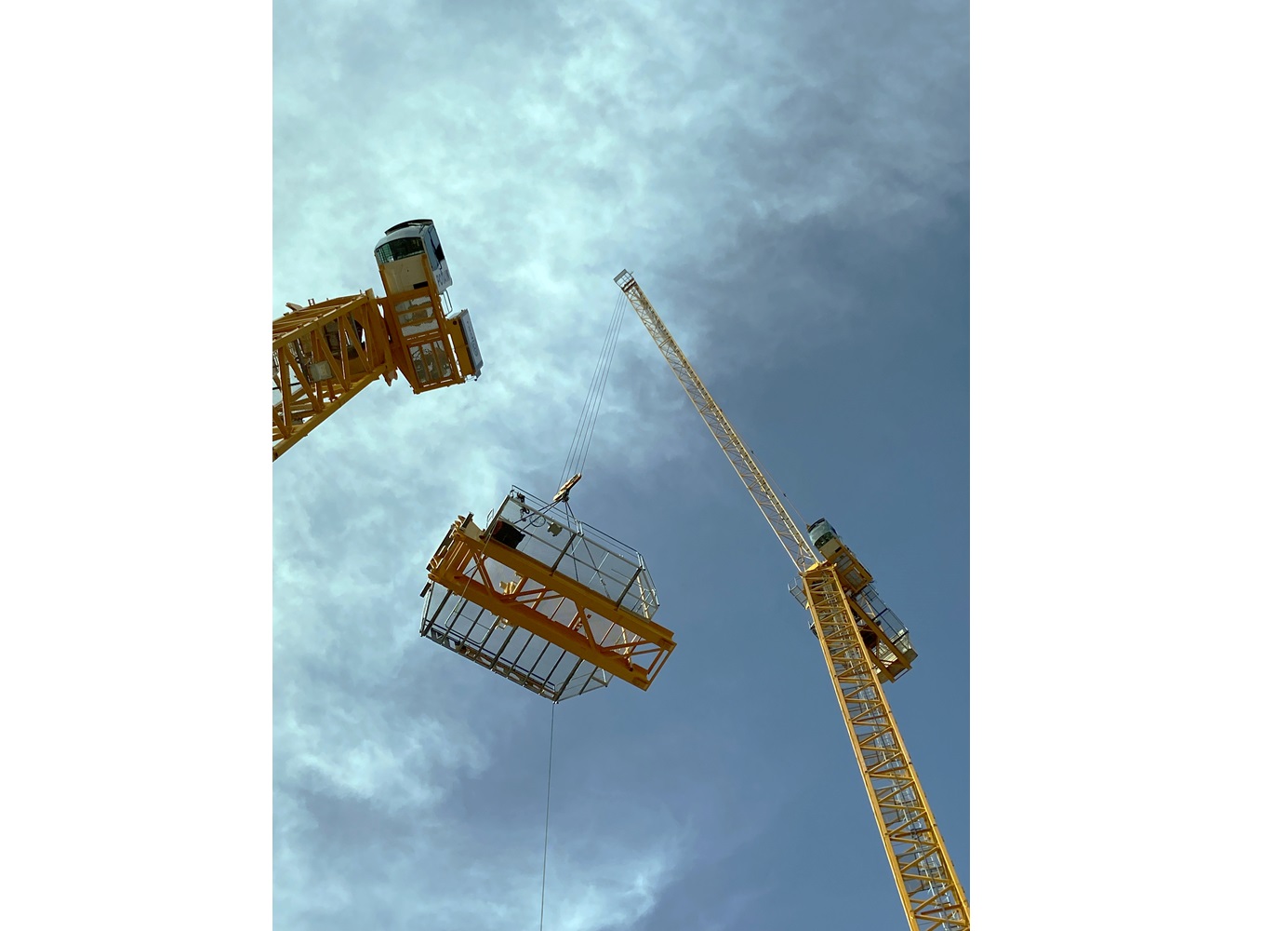 World’s first Potain MR 229 luffing jib tower crane erected in London, UK